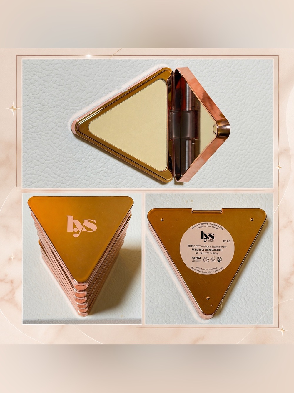 LYS Beauty Triple Fix Translucent Pressed Setting Powder Full Size